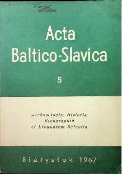 Acta Baltico Slavica 5