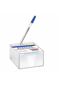 Kubik plastikowy białe karteczki 85x85mm