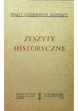 Zeszyty historyczne zeszyt 49