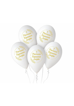 Balony premium hel Pierwsza Komunia 32cm 5szt