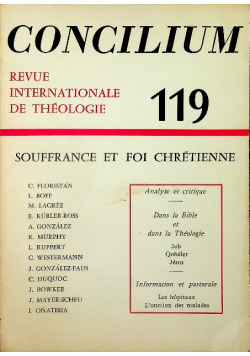 Concilium 119 Siuffrance Et Foi Chretienne