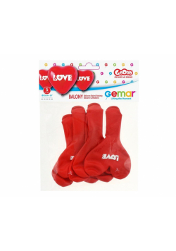 Balony premium Love 5szt