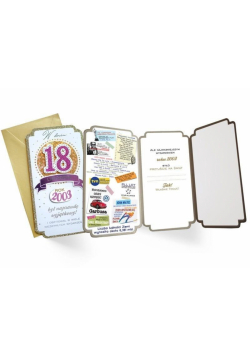 Karnet PM-168 Urodziny 18 2021