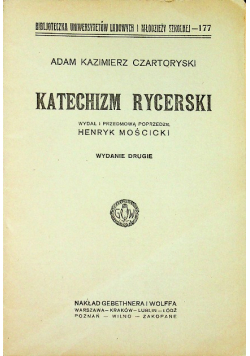Katechizm rycerski 1925 r.