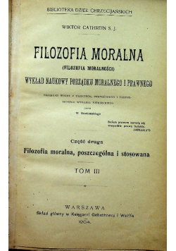 Filozofia moralna 1904 r. tom III