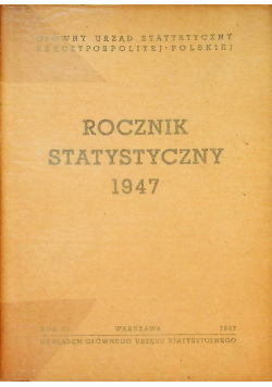 Rocznik statystyczny 1947 r.