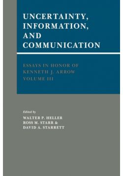 Essays in Honor of Kenneth J. Arrow