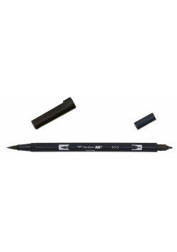 Flamaster dwustronny akwarelowy black (6szt)