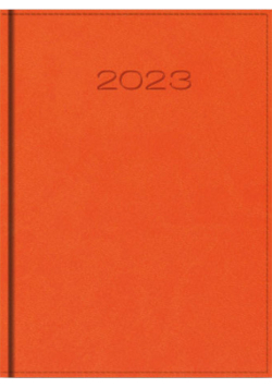 Kalendarz 2023 A5 dzienny vivella pomarańczowy