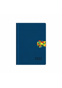 Kalendarz 2023 Edica A5D zapinka niebieski 6314