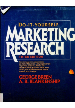 Do It Yourself Marketing Research