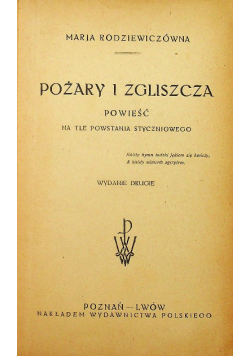 Pożary i zgliszcza około 1923 r.