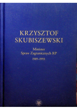 Krzysztof Skubiszewski Minister Spraw Zagranicznych RP 1989 - 1993