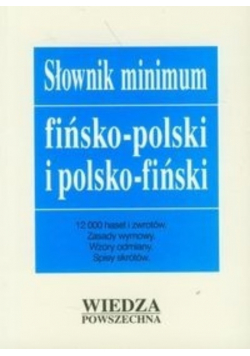 Słownik minimum fińsko polski i polsko fiński