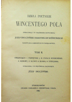 Dzieła poetyckie Wincentego Pola tom II 1904 r.