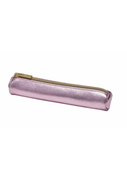 Piórnik kosmetyczka okrągła Metalic Rose