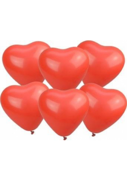 Balony serca czerwone 28cm 100szt