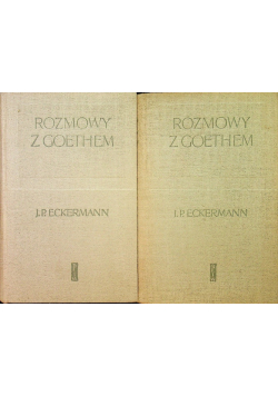 Rozmowy z Goethem Tom 1 i 2