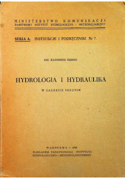 Hydrologia i hydraulika w zakresie średnim 1948 r.
