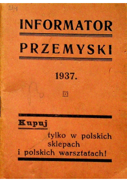 Informator Przemyski 1937 r.