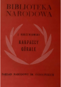 Karpaccy górale Dramat w trzech aktach