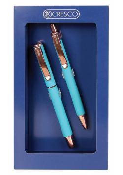 Pióro + długopis Master w etui GB niebieski