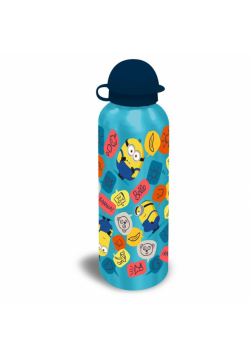 Bidon Aluminiowy, Minionki, Niebieski, 500 ml