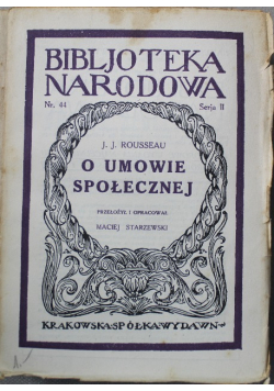 O umowie społecznej 1927 r.
