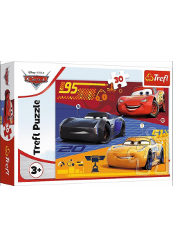 Puzzle 30 Auta przed wyścigiem TREFL