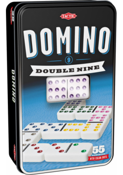 Domino dziewiątkowe (w puszce z oknem)