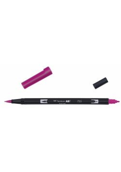 Flamaster dwustronny akwarelowy rubine red (6szt)