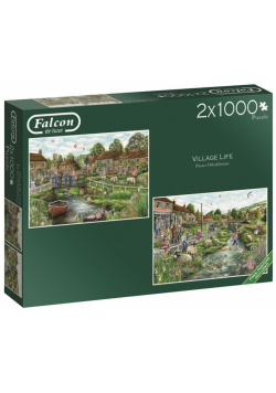 Puzzle 2x1000 Falcon Życie na wsi G3