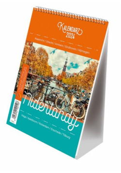 Kalendarz 2024 pionowy B6 ze spiralką Niderlandy