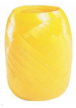 Wstążka kłębuszek 20m/5mm żółta