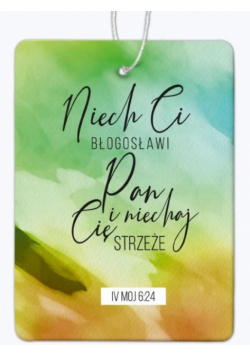 Zawieszka zapachowa - Ocena IV Mojż 6,24 zieleń