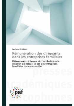 Rémunération des dirigeants dans les entreprises familiales