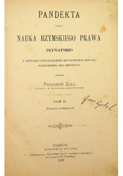 Pandekta czyli nauka rzymskiego prawa prywatnego 1898 r.