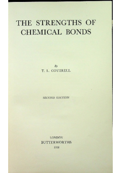 The Strengths of Chemical Bonds