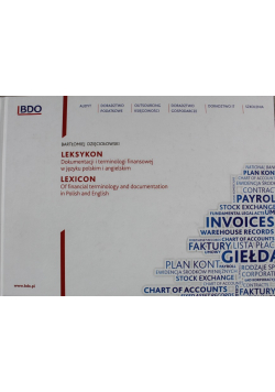 Leksykon dokumentacji i terminologi finansowej