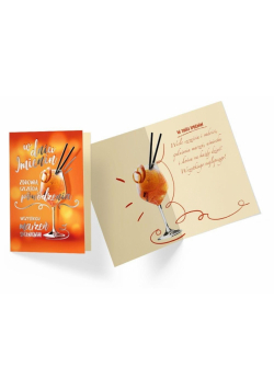 Karnet B6 PP-2171 Imieniny aperol