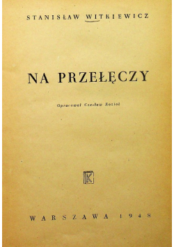Na przełęczy 1948 r.