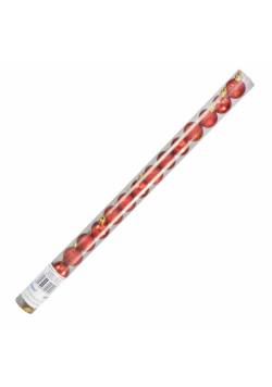 Bombki w tubie czerwone 16 szt