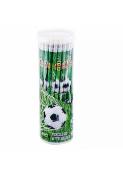 Ołówek z gumką HB Football (48szt)