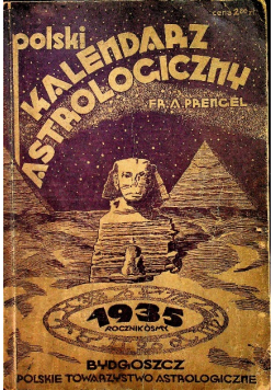Polski kalendarz astrologiczny 1935 r.