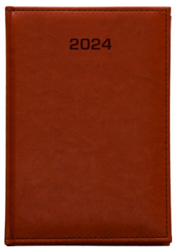 Kalendarz 2024 dzienny A4 Nebraska jasny brąz