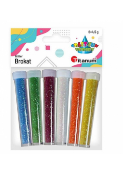 Brokat w fiolkach mix 6 kolorów