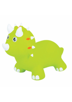 Skoczek- Zielony triceratops