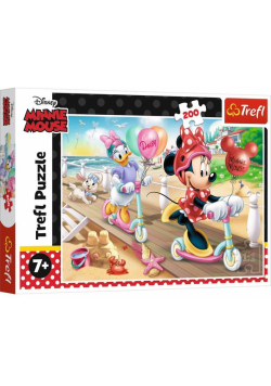Puzzle 200 Minnie na plaży TREFL