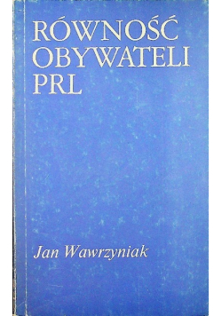 Równość obywateli PRL