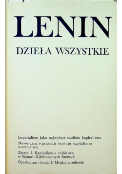 Lenin Dzieła Wszystkie Tom 27